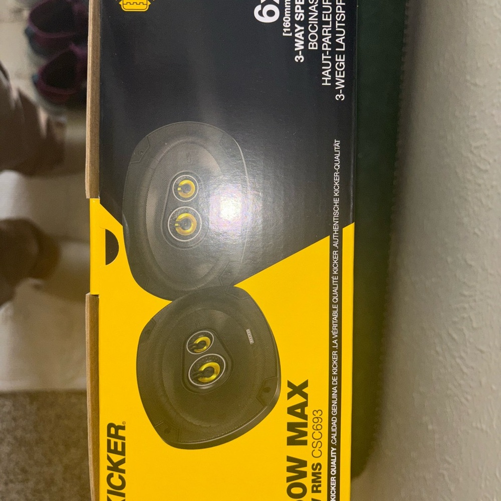 Kickers Car Stereo Receiver - Black and Yellow